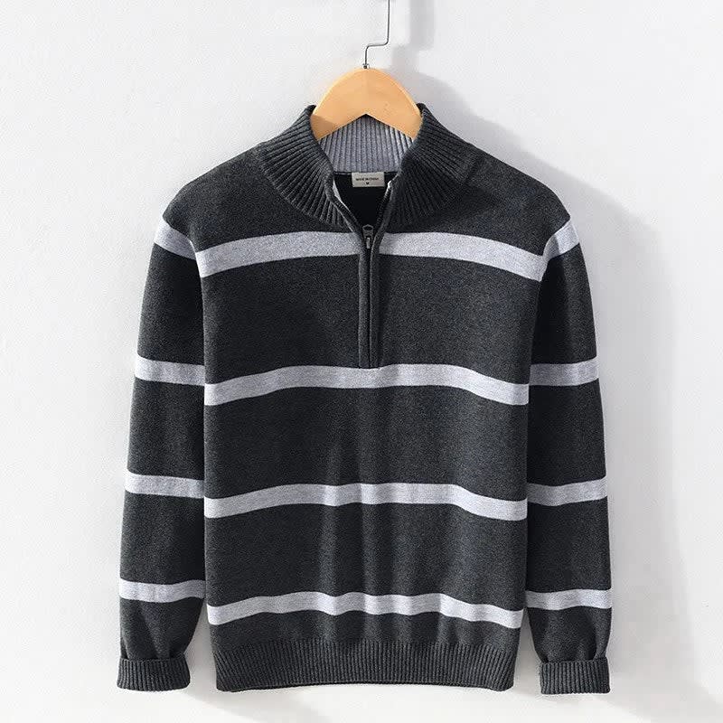 Travis Cotton Half Zip Sweater_3