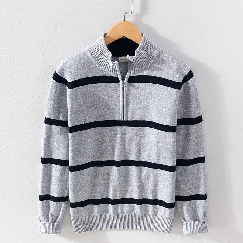 Travis Cotton Half Zip Sweater_5
