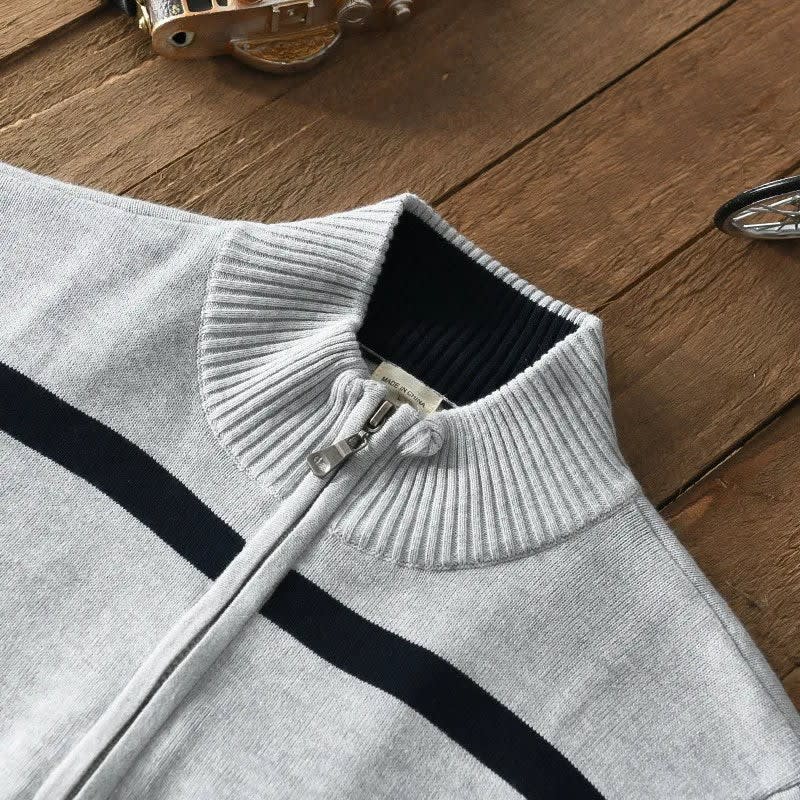 Travis Cotton Half Zip Sweater_8