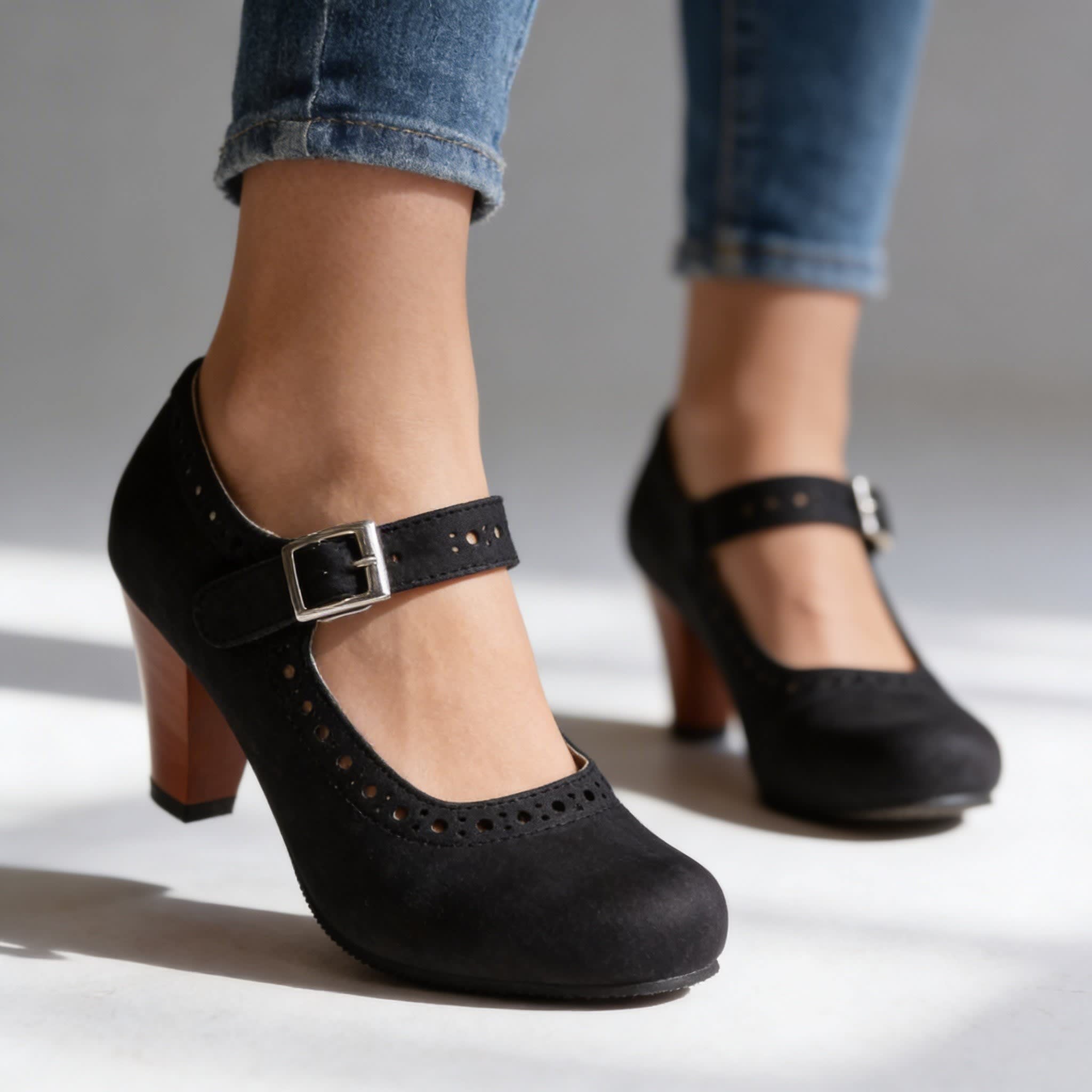 Alana Brogue Buckle Mary Jane Heels_7
