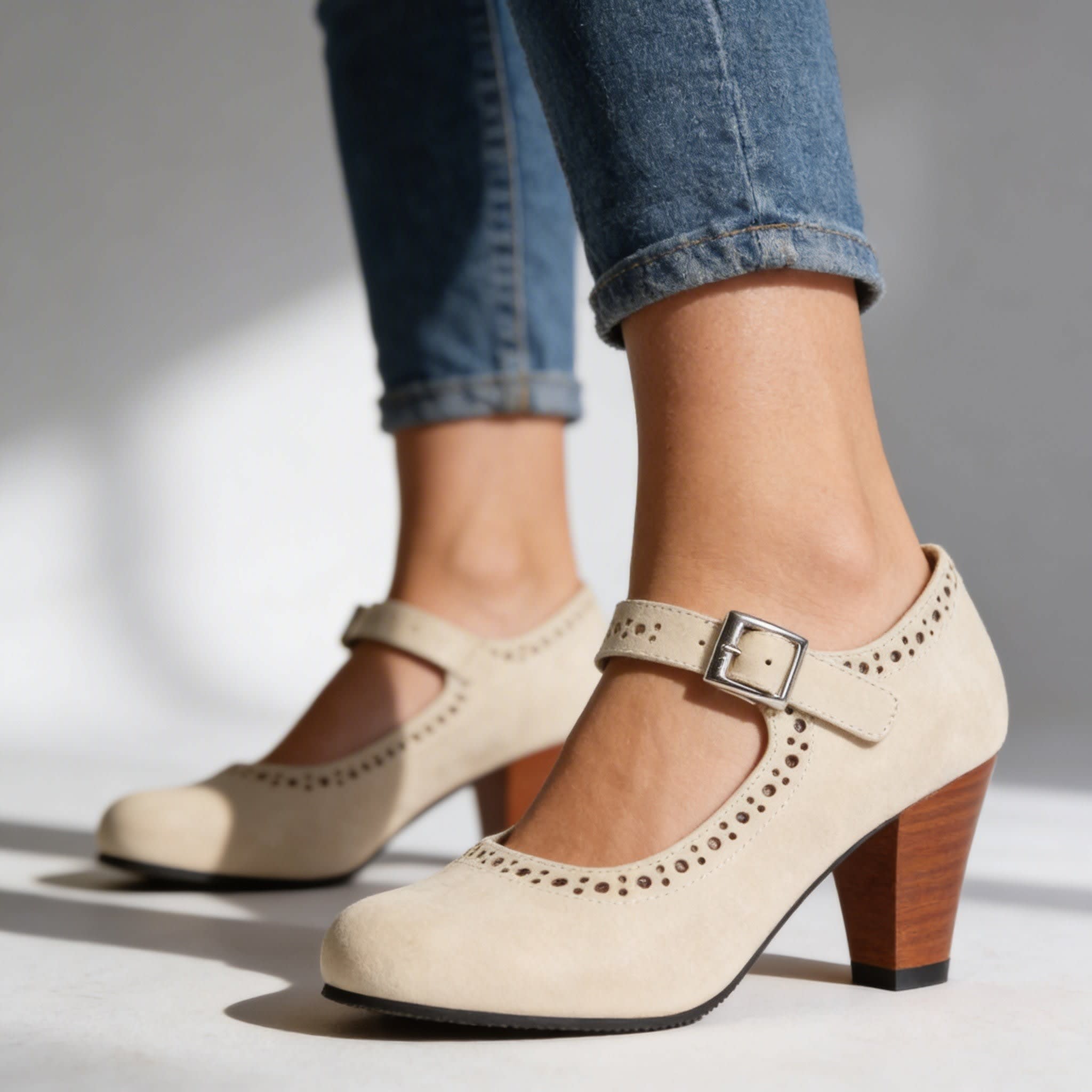 Alana Brogue Buckle Mary Jane Heels_8
