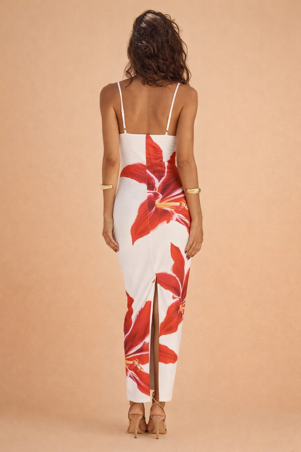 Annika Floral Print Bodycon Maxi Dress_5
