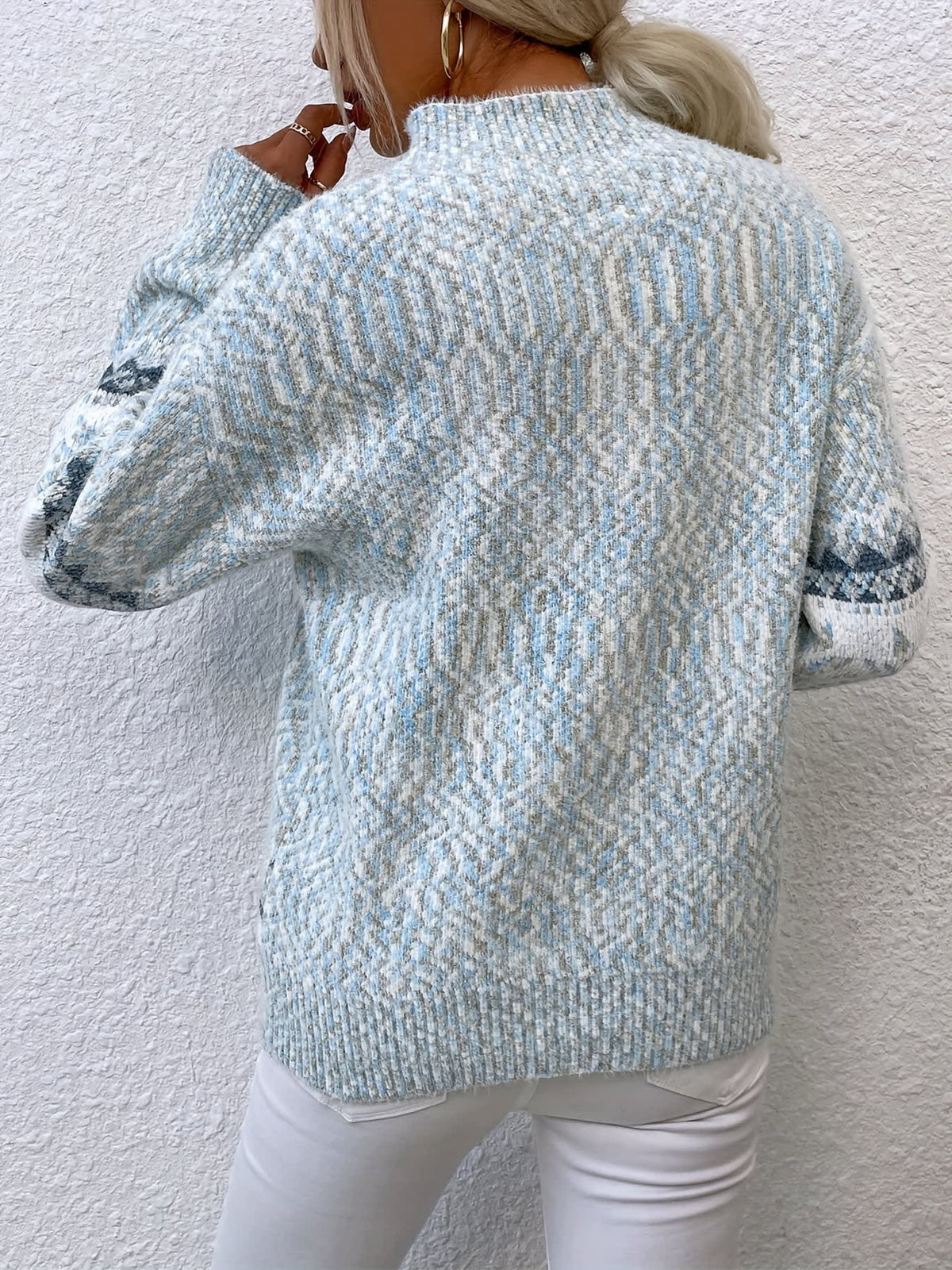 Annabel Snowflake Mock Neck Christmas Sweater_18
