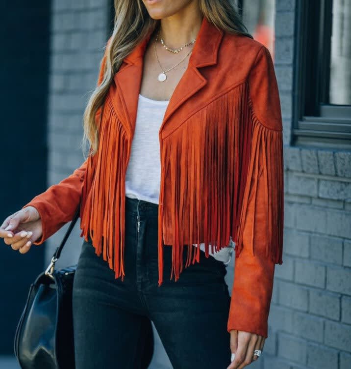 Herminia Faux Suede Fringe Jacket_7