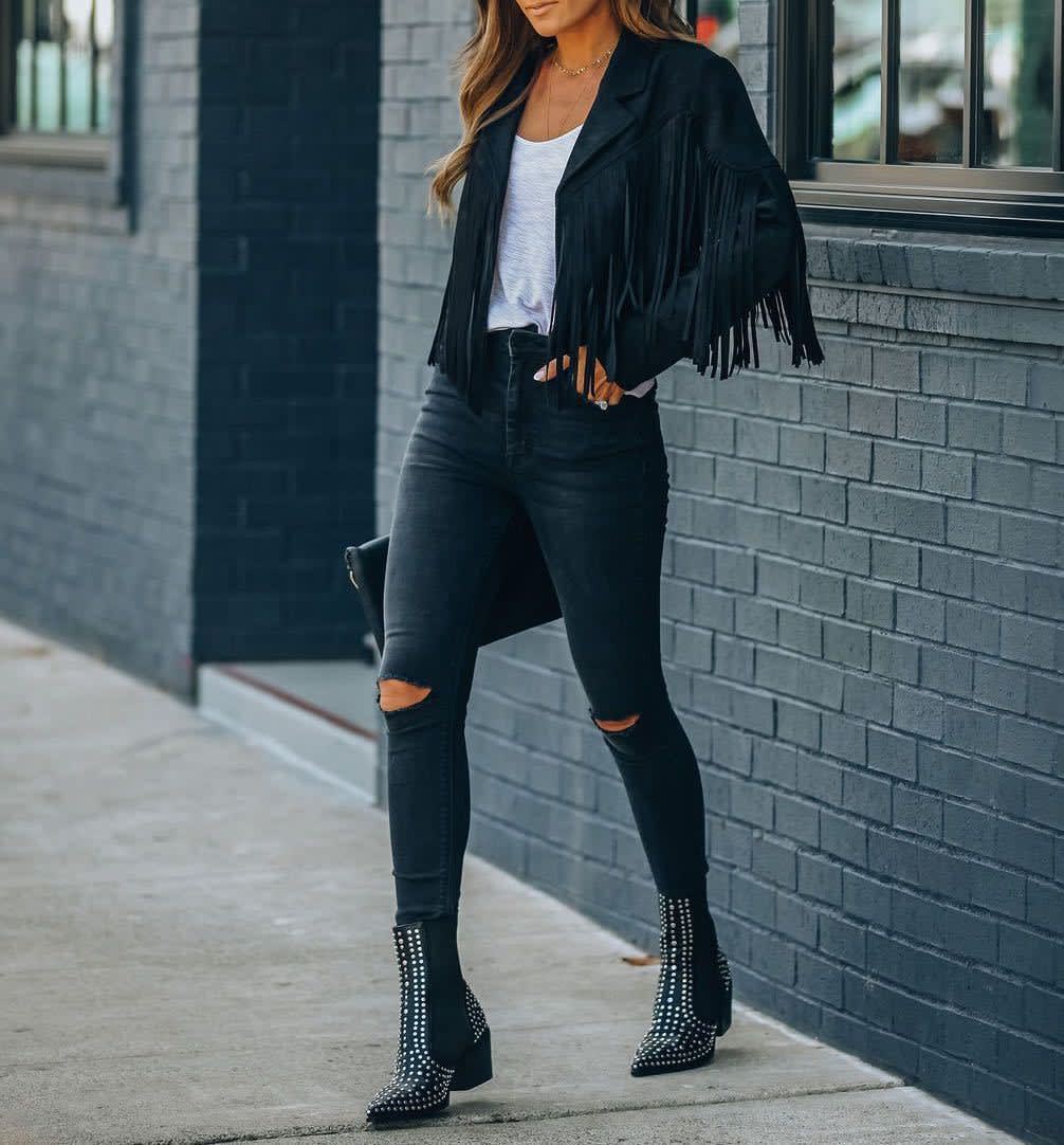 Herminia Faux Suede Fringe Jacket_8