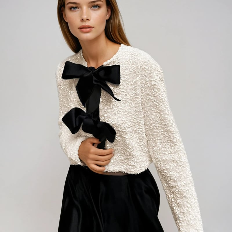 Paisley Cropped Sequin Jacket_1