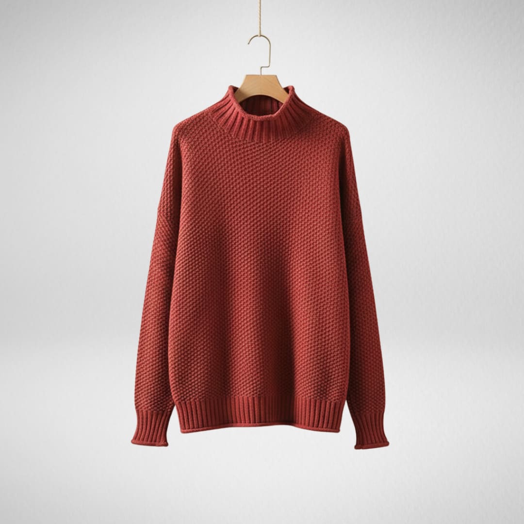 Leticia Textured Knit Mock Neck Sweater_2