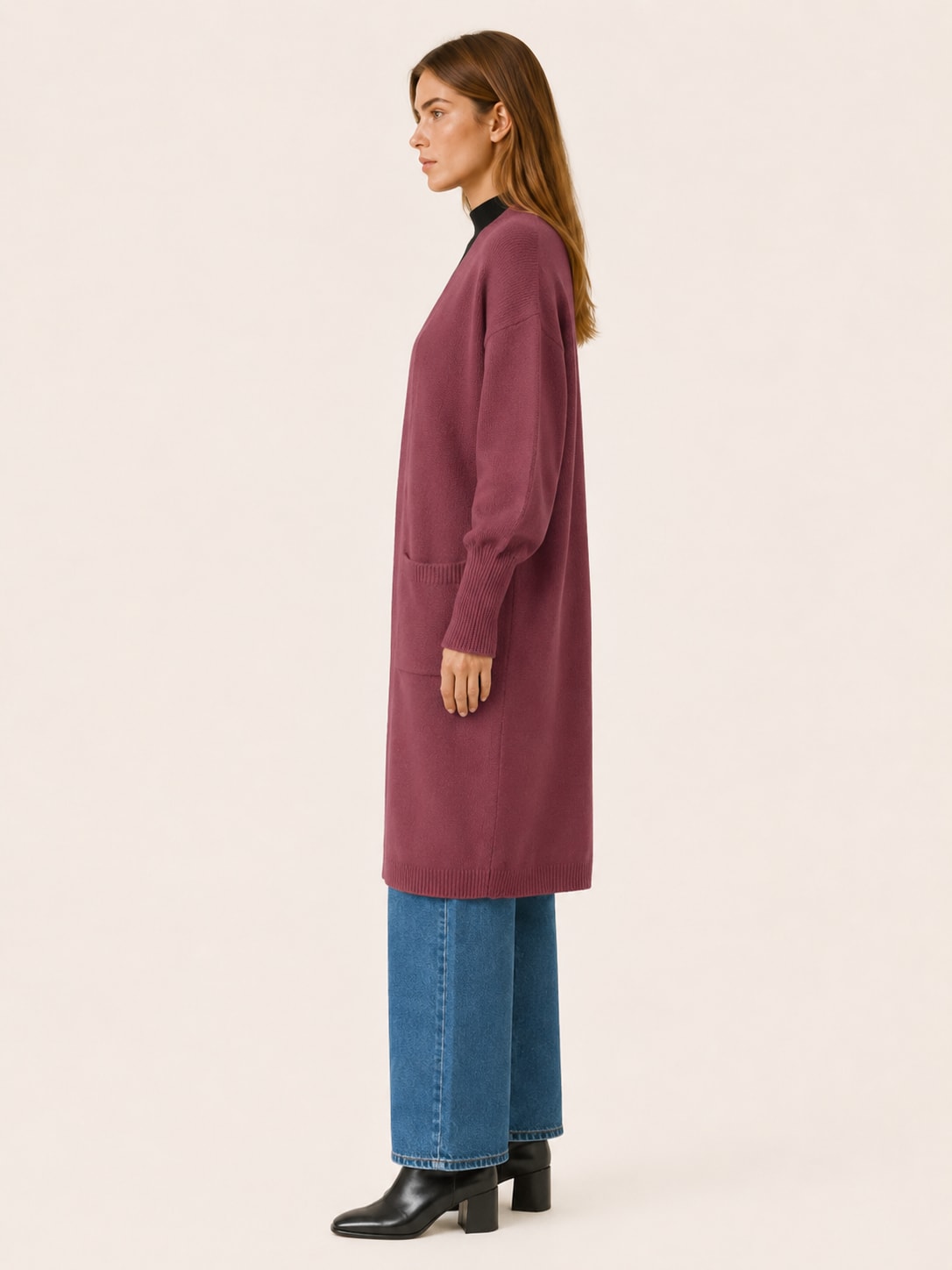 Sabine Balloon Sleeve Duster Knit Cardigan_3