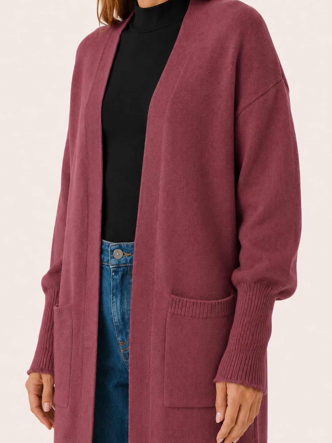 Sabine Balloon Sleeve Duster Knit Cardigan_4