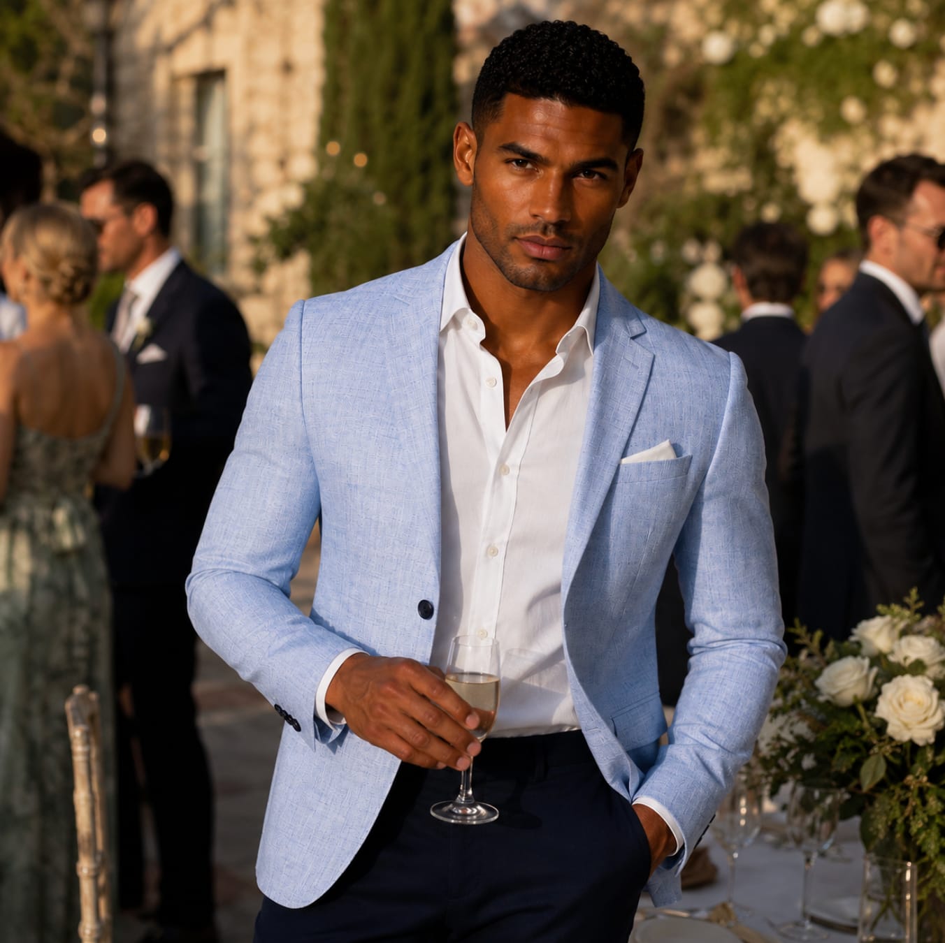 Gideon Slim Fit Single Breasted Blazer_9