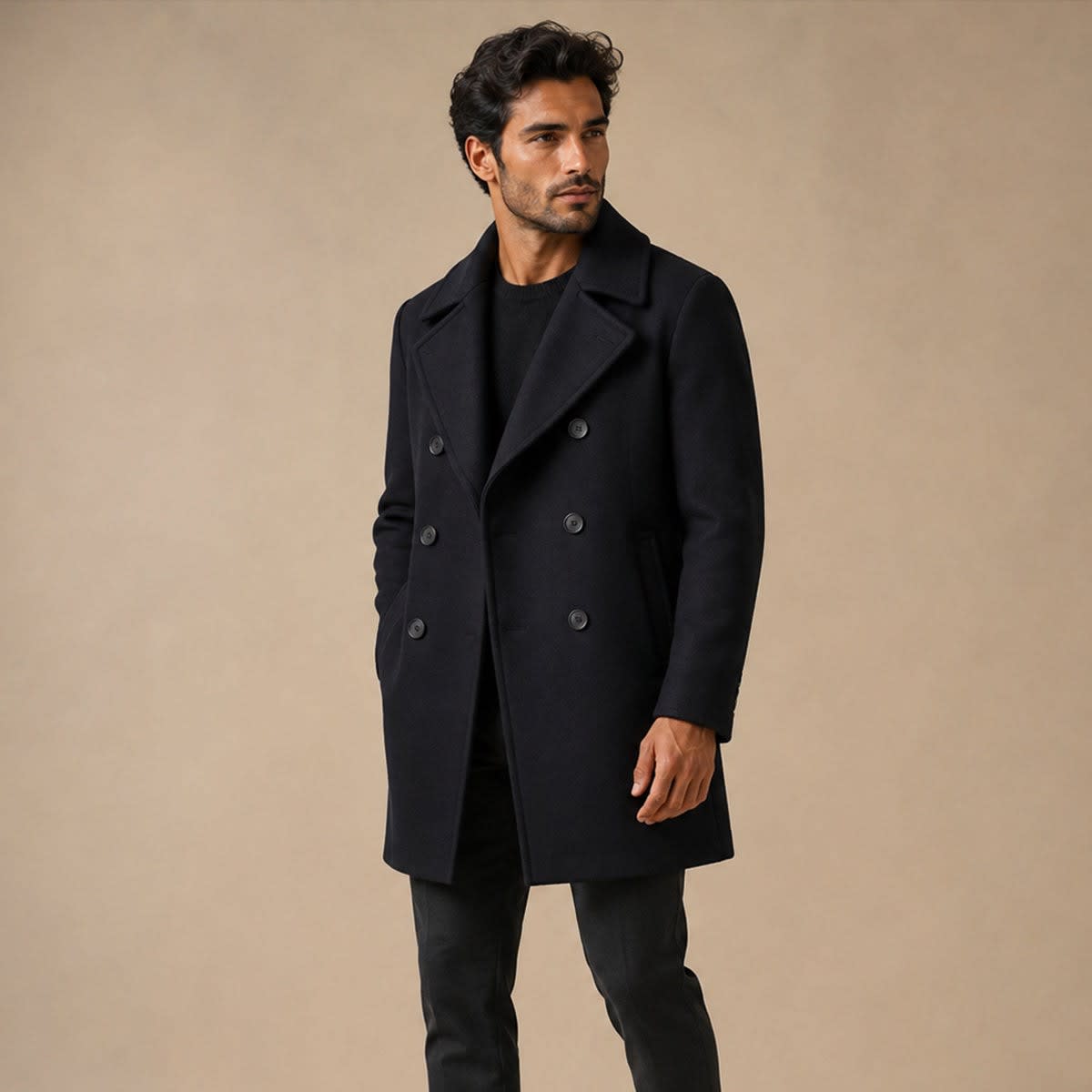 Jaxson Wool Blend Double Breasted Peacoat_2