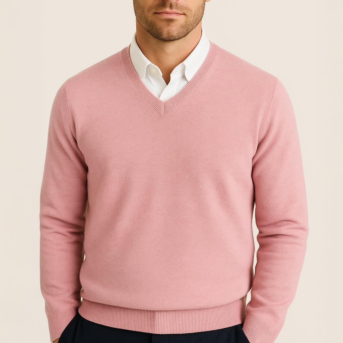 Preston Cashmere V-Neck Sweater_6