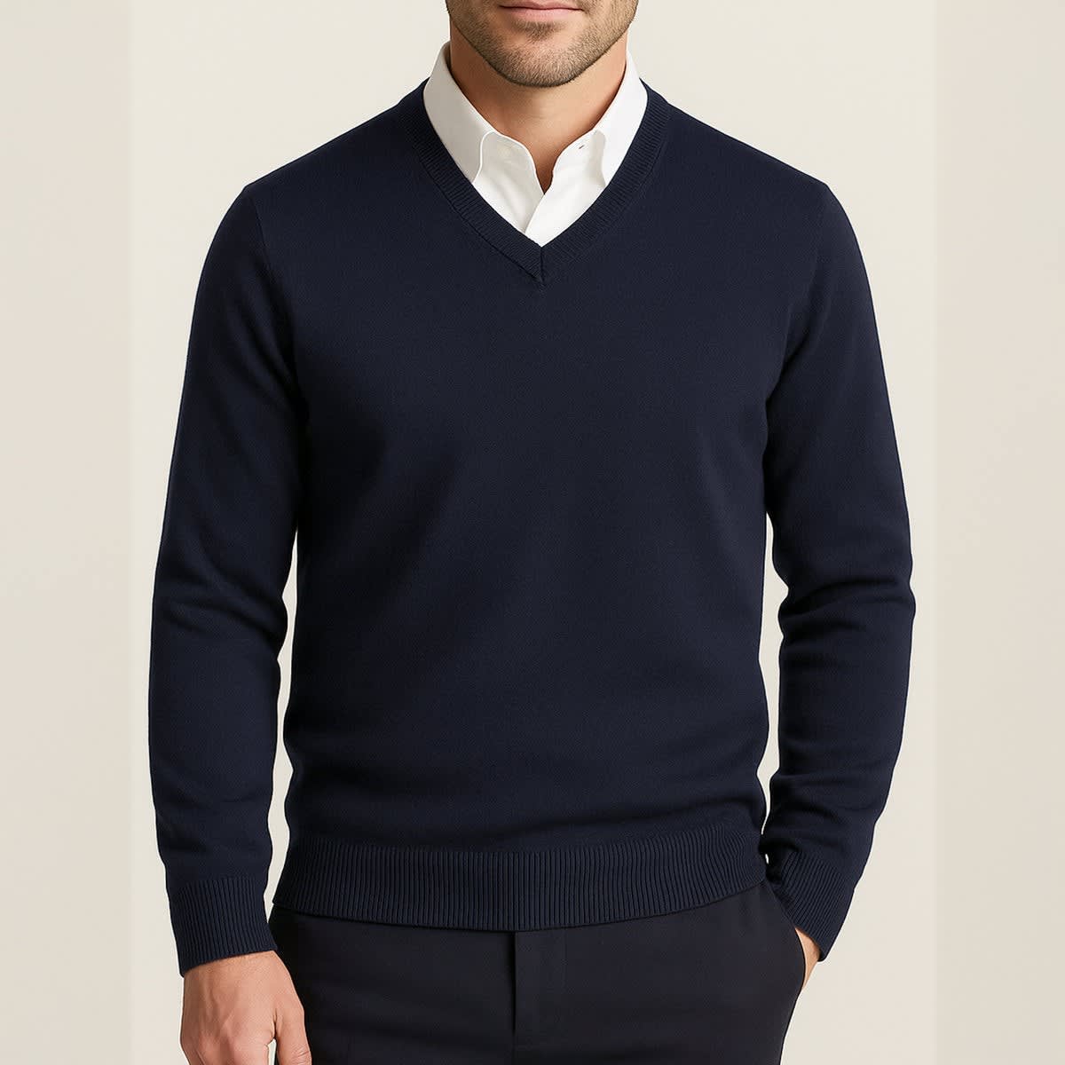 Preston Cashmere V-Neck Sweater_8