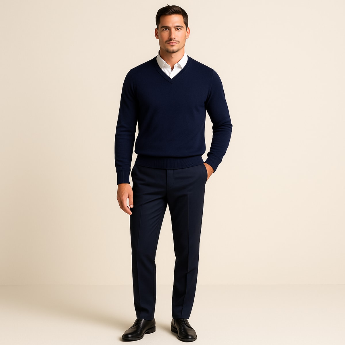 Preston Cashmere V-Neck Sweater_9