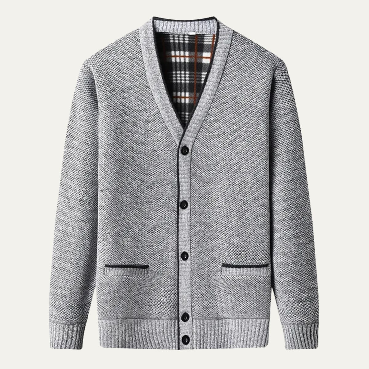 Hugh Fleece Lined Knit Cardigan_5