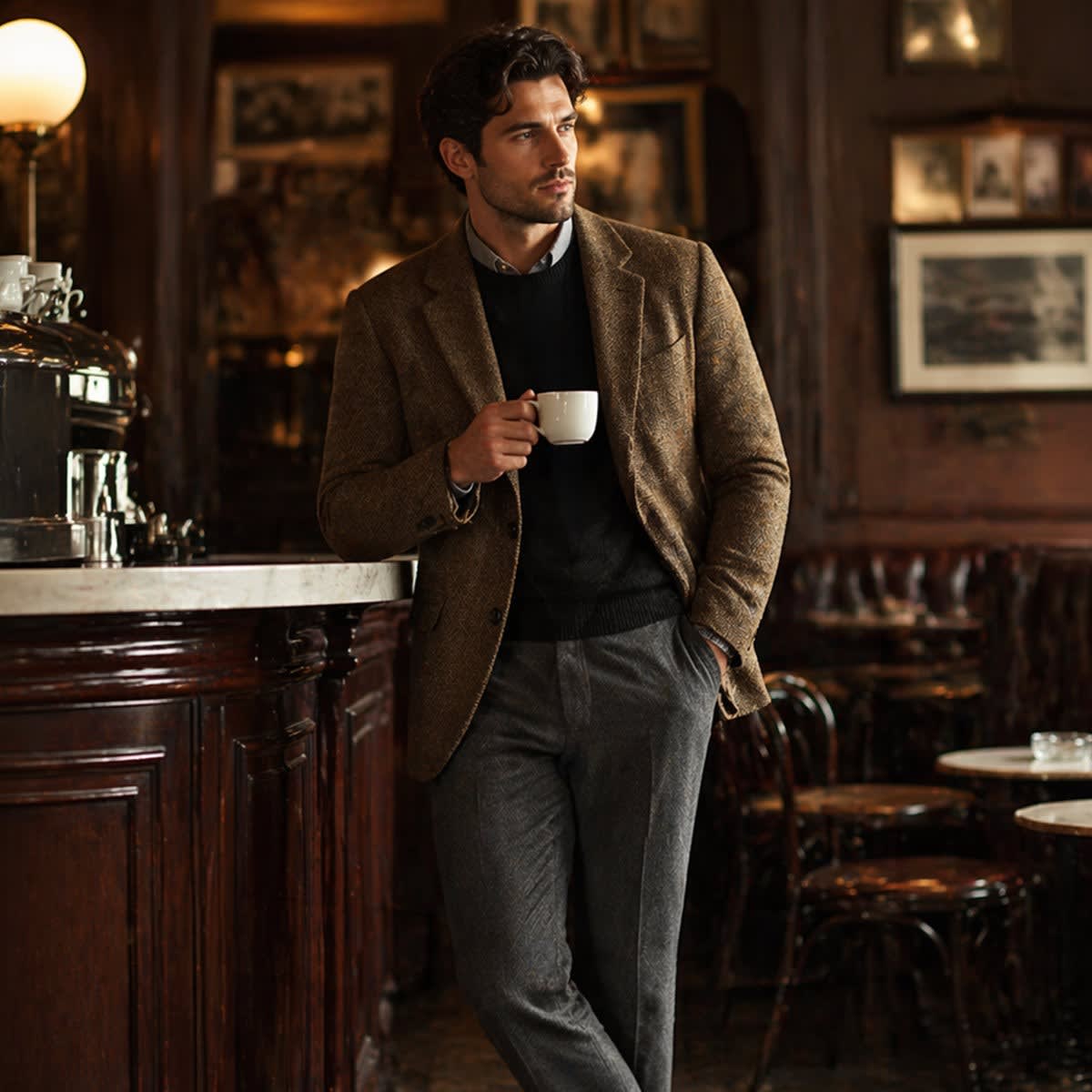 Damon Wool Herringbone Blazer_7