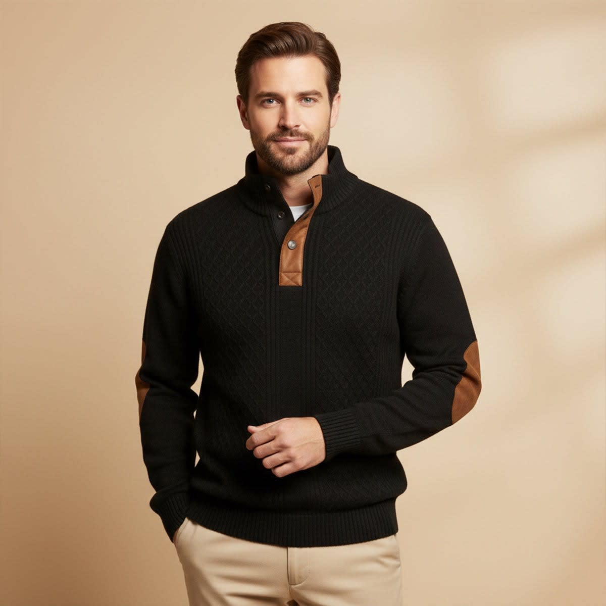 Jeremy Cable Knit Elbow Patch Sweater_10