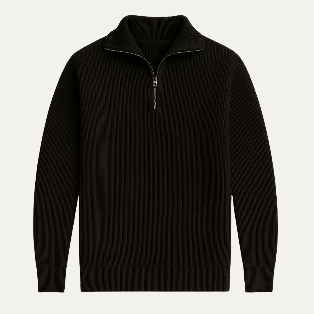 Horace Merino Wool Quarter Zip Sweater_11