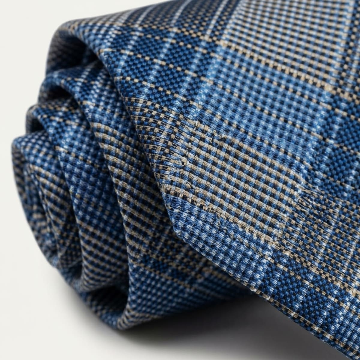Dan Blue Check Necktie_4