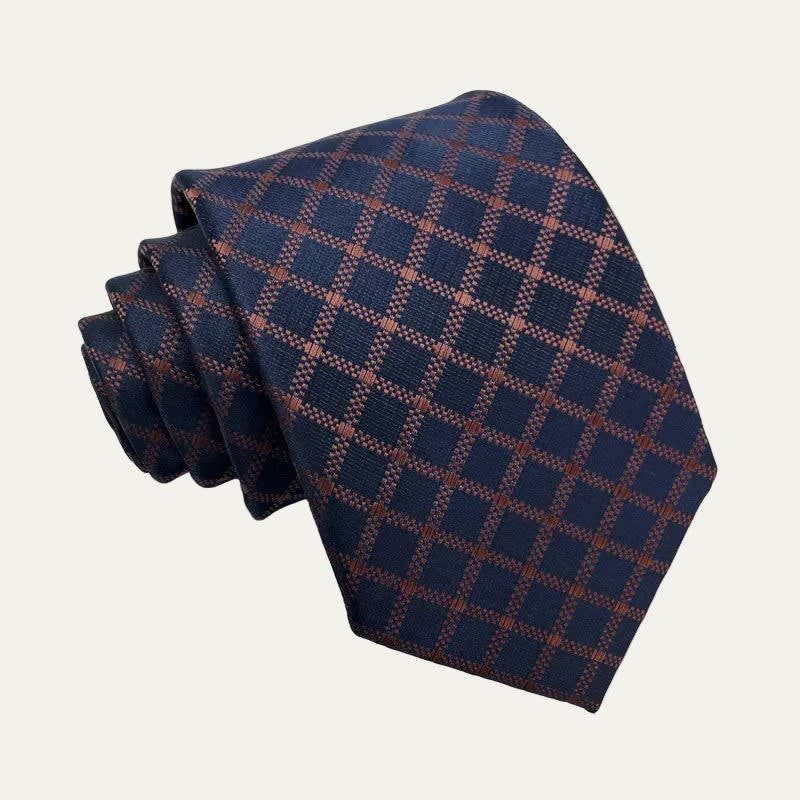 Dwayne Plaid Jacquard Necktie_1