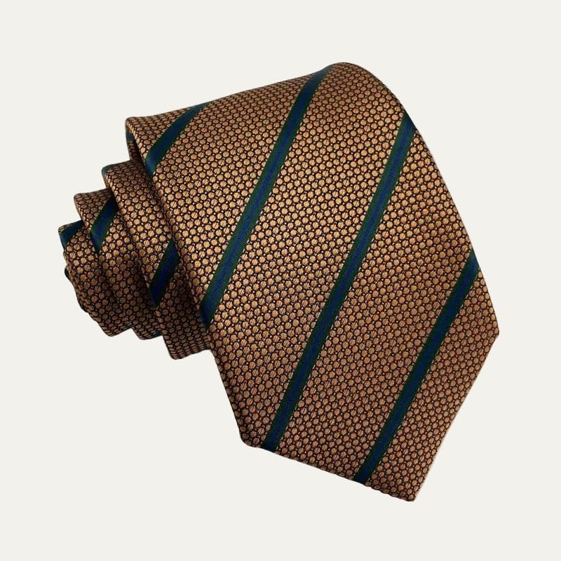 Benji Striped Jacquard Neck Tie_1