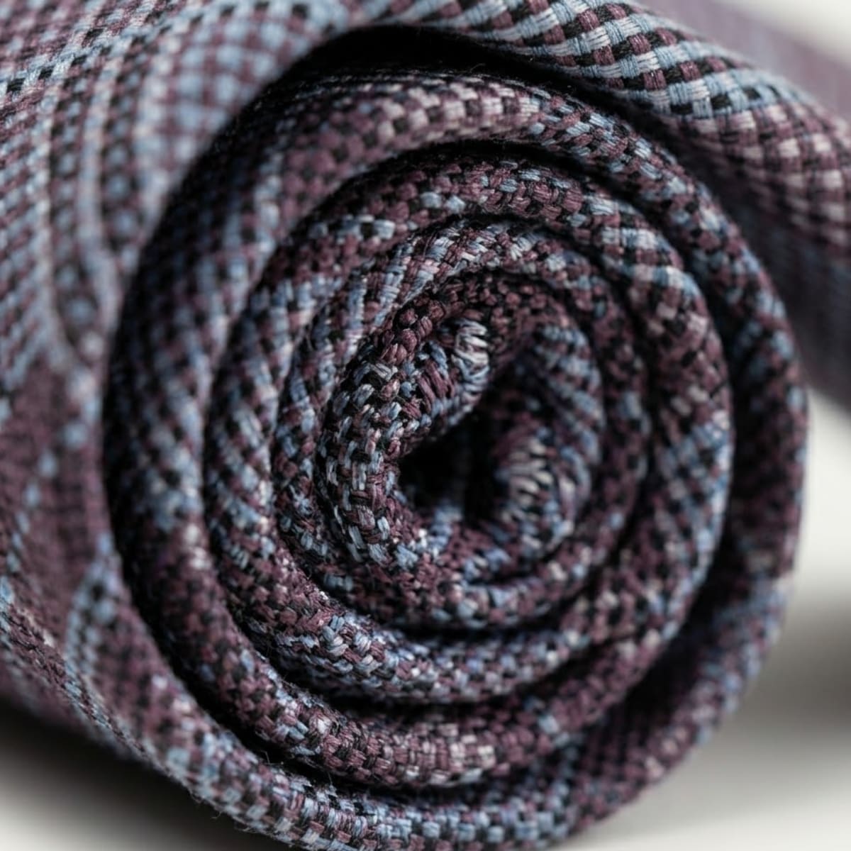 Danny Maroon Plaid Necktie_5