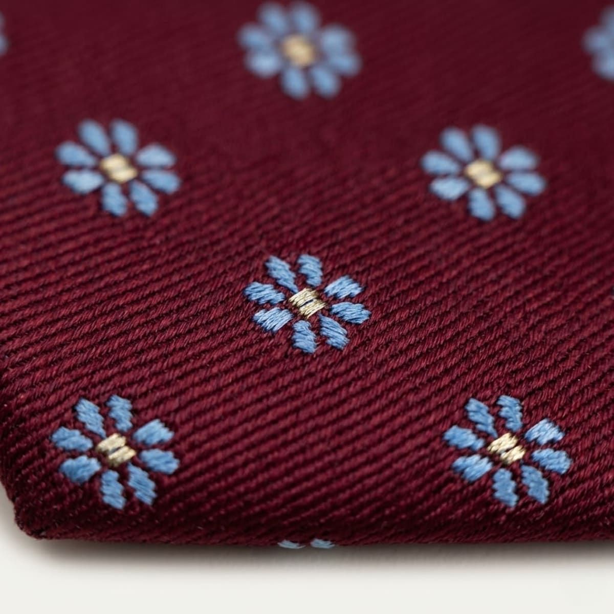 Campbell Burgundy Floral Necktie_4