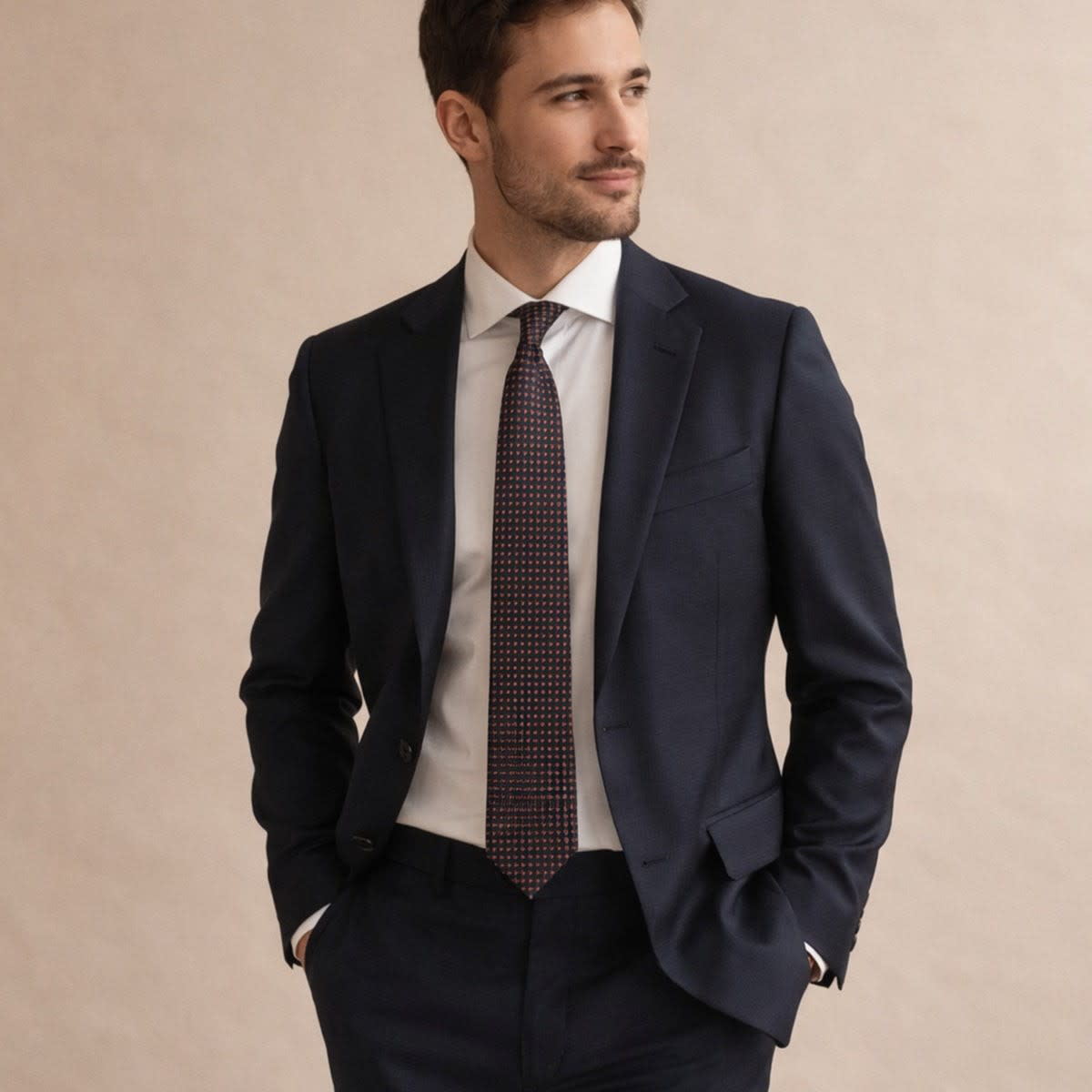Elmer Micro Check Jacquard Necktie_2