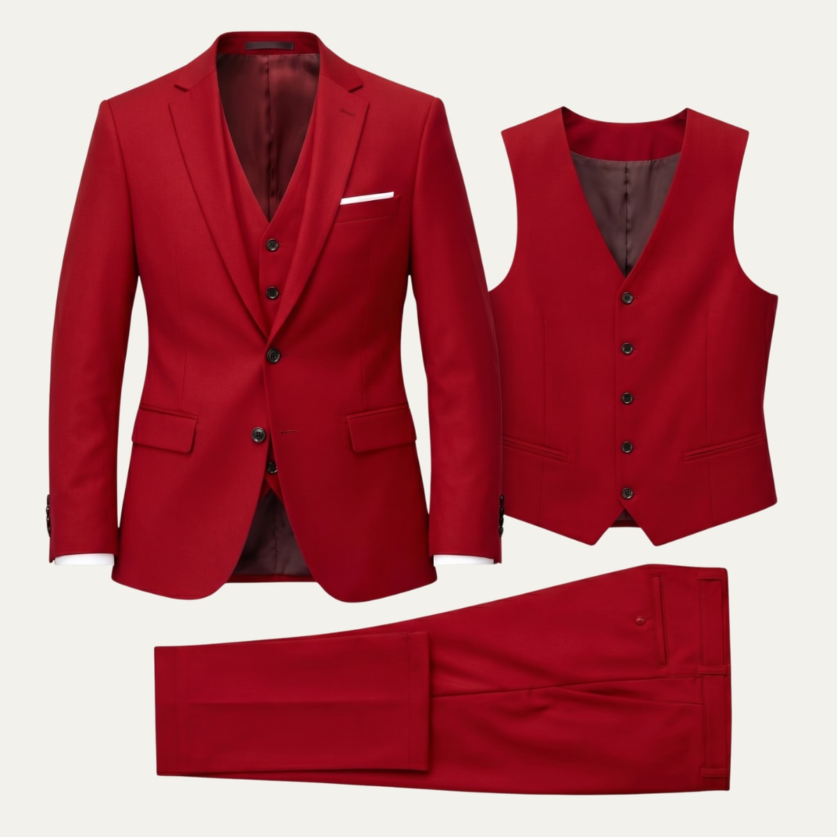 Brent Peak Lapel Three Piece Suit_3