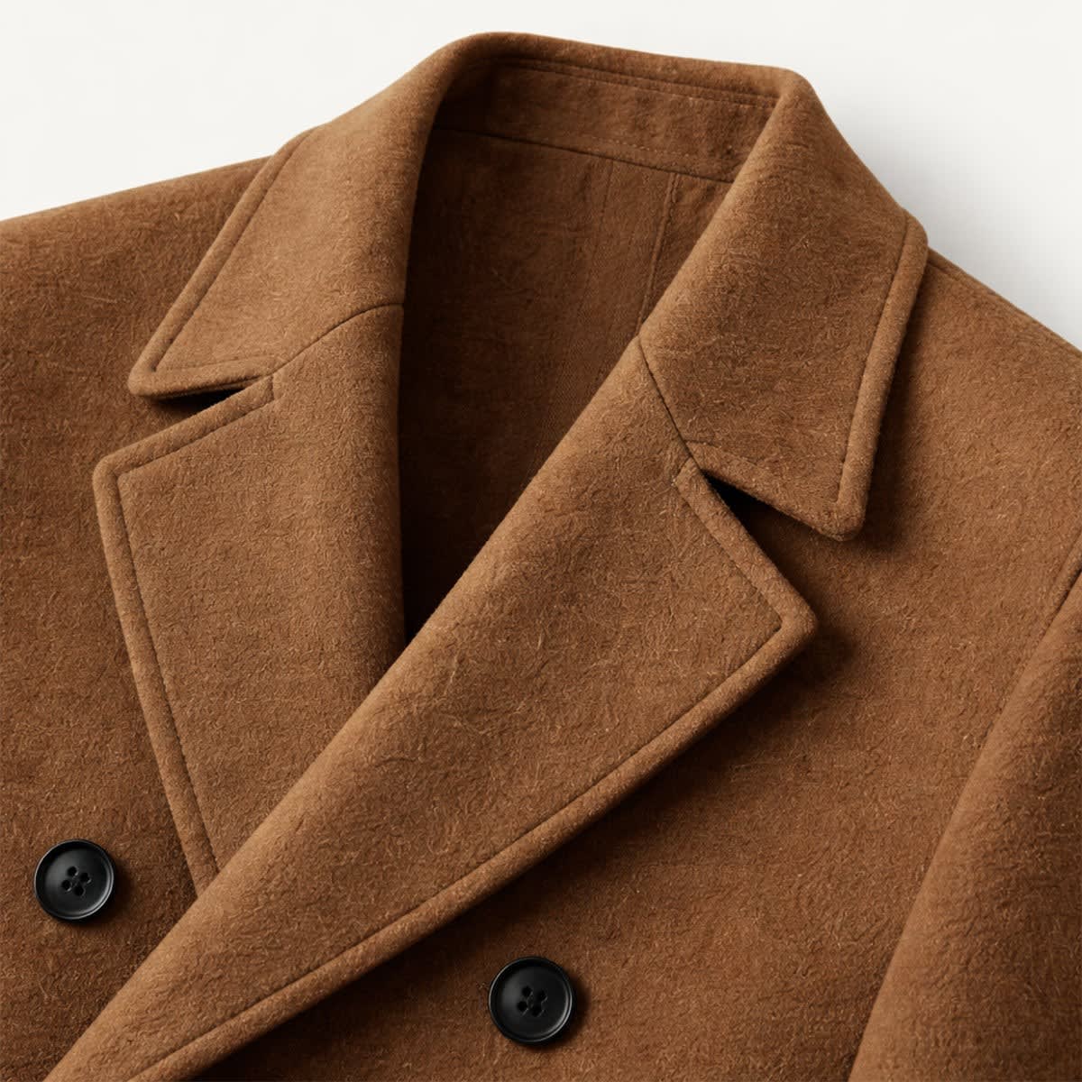 Jose Cotton Blend Double Breasted Overcoat_4