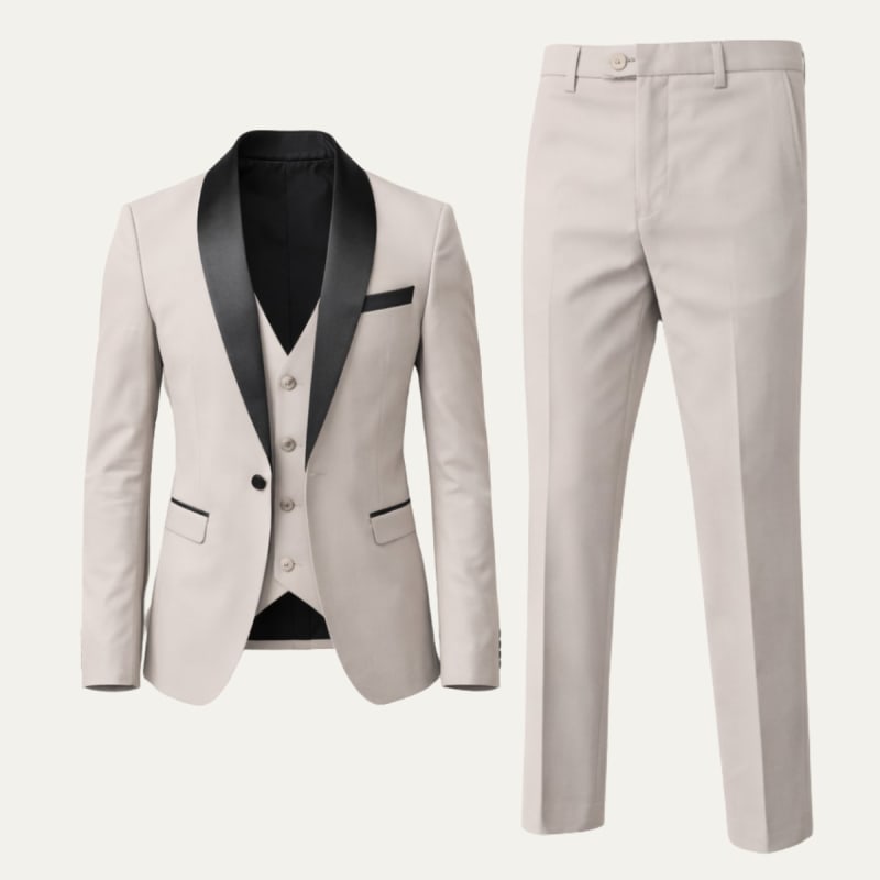Bobby Slim Fit Shawl Lapel Suit_1