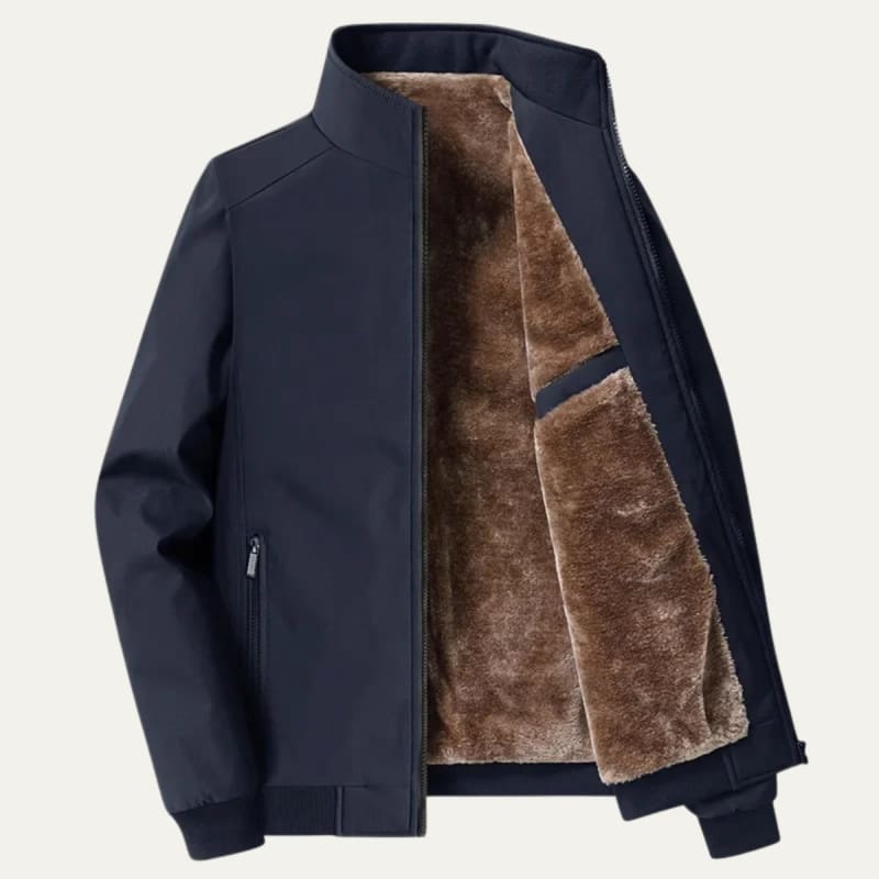Kai Fleece Lined Stand Collar Jacket_1