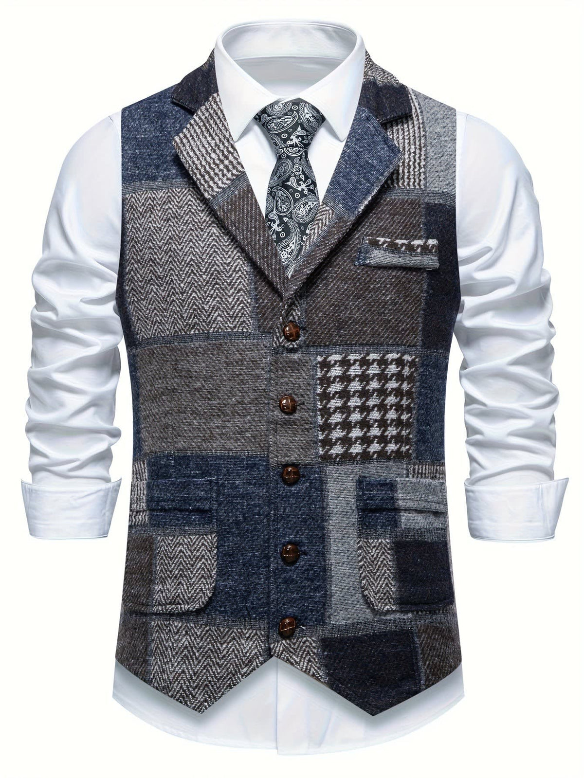 Clement Patchwork Tweed Vest_21
