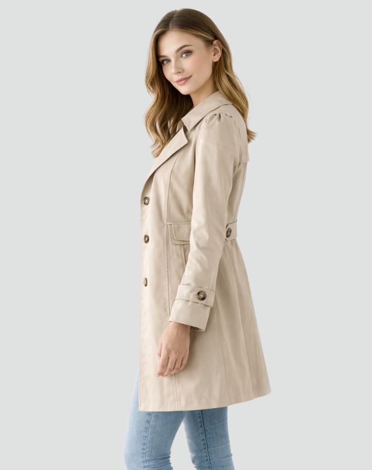Bonnie Slim Fit Lightweight Trench Coat_3