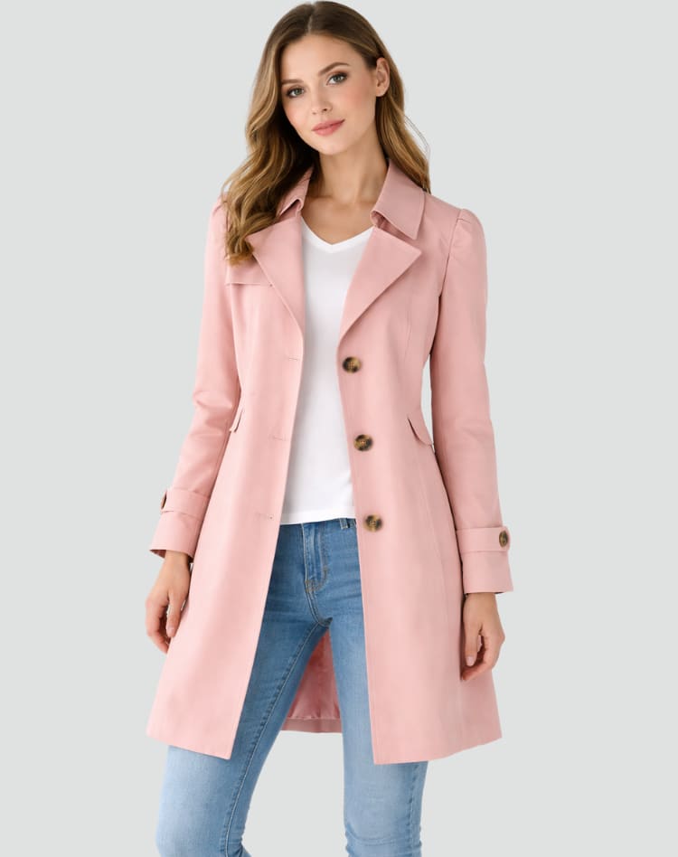 Bonnie Slim Fit Lightweight Trench Coat_6