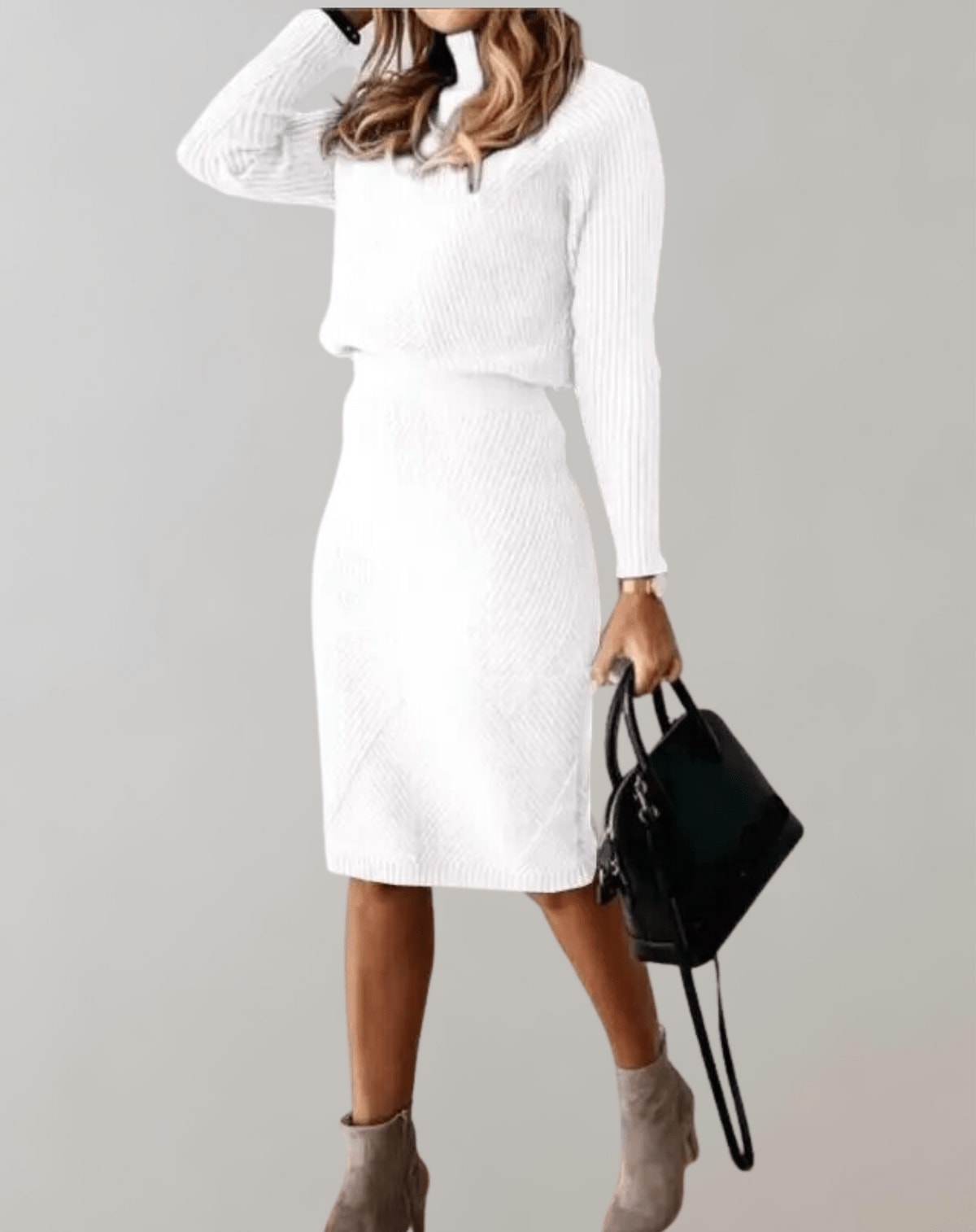 Remi Ribbed Knit Turtleneck Skirt Set_10