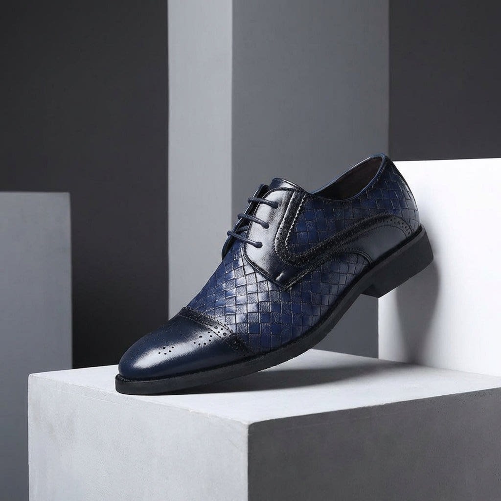 Sheldon Italian Leather Brogue Oxford Shoes_11