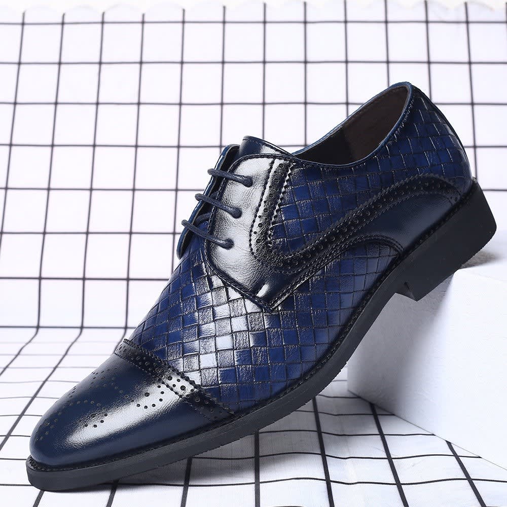 Sheldon Italian Leather Brogue Oxford Shoes_2