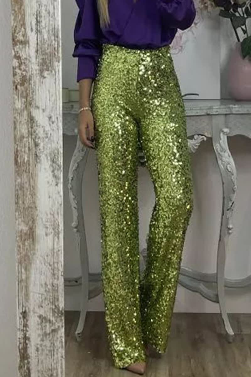 Macarena Sequin Straight Leg Pants_3