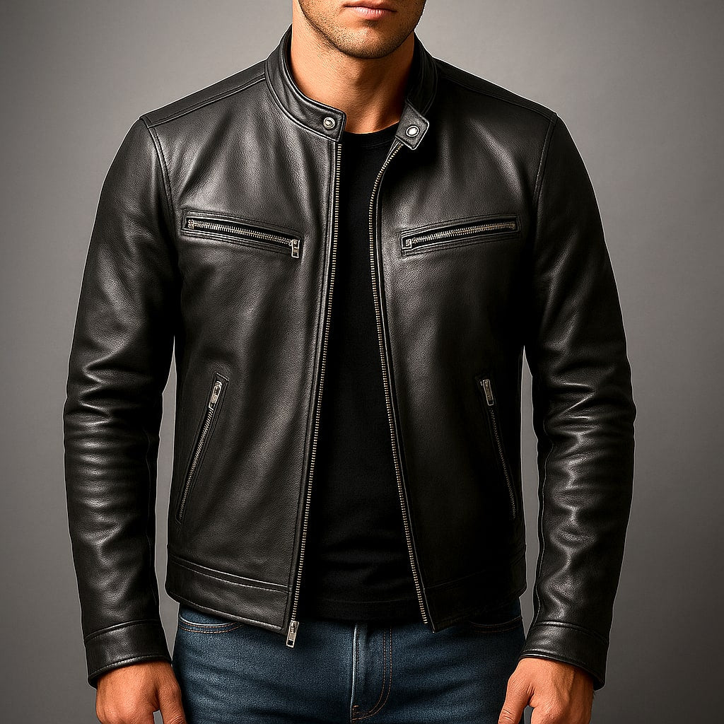 Lars Vintage Leather Moto Jacket_2