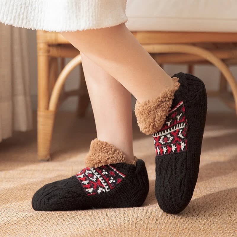 Bethany Sherpa Lined Wool Slipper Socks_11