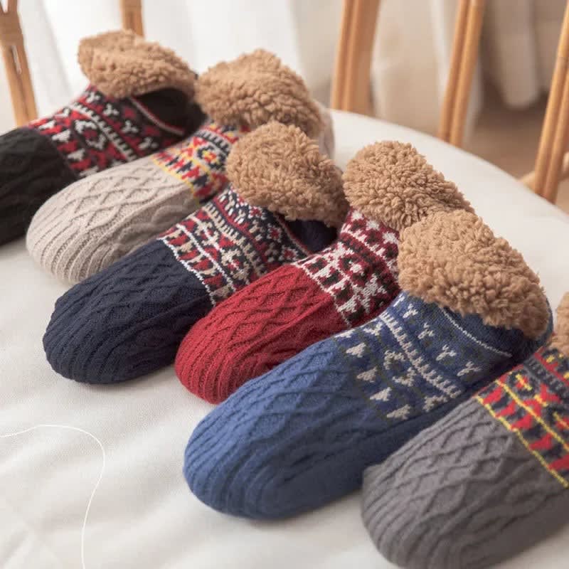 Bethany Sherpa Lined Wool Slipper Socks_12