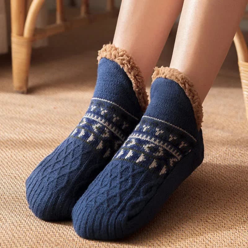 Bethany Sherpa Lined Wool Slipper Socks_3