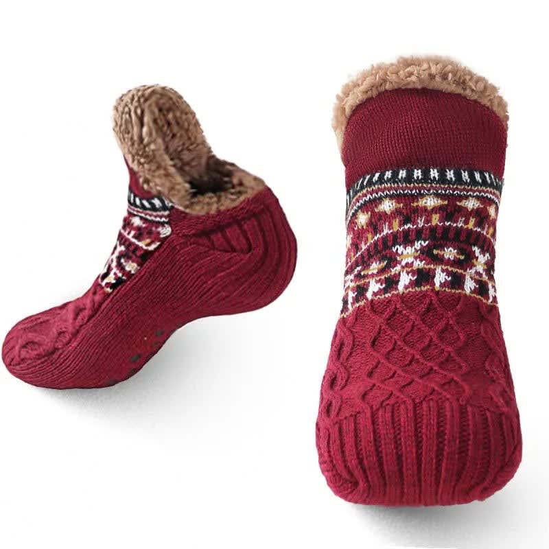 Bethany Sherpa Lined Wool Slipper Socks_6