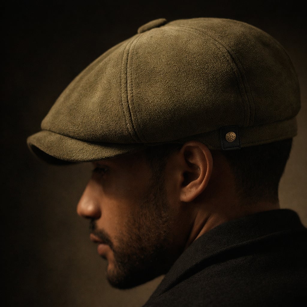 Dane Faux Suede Newsboy Cap_5