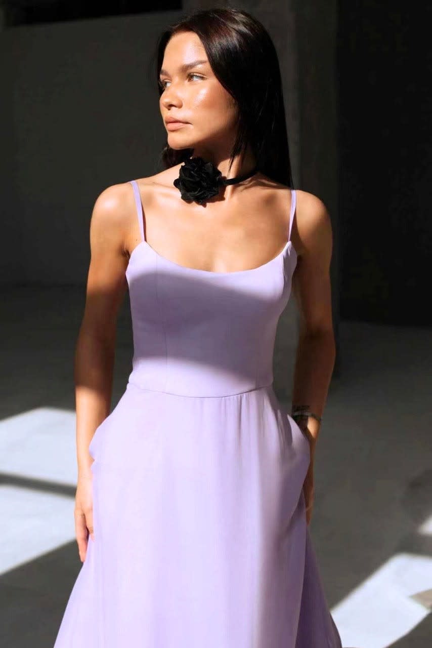 Gwen Ruffle Hem Spaghetti Strap Maxi Dress_7