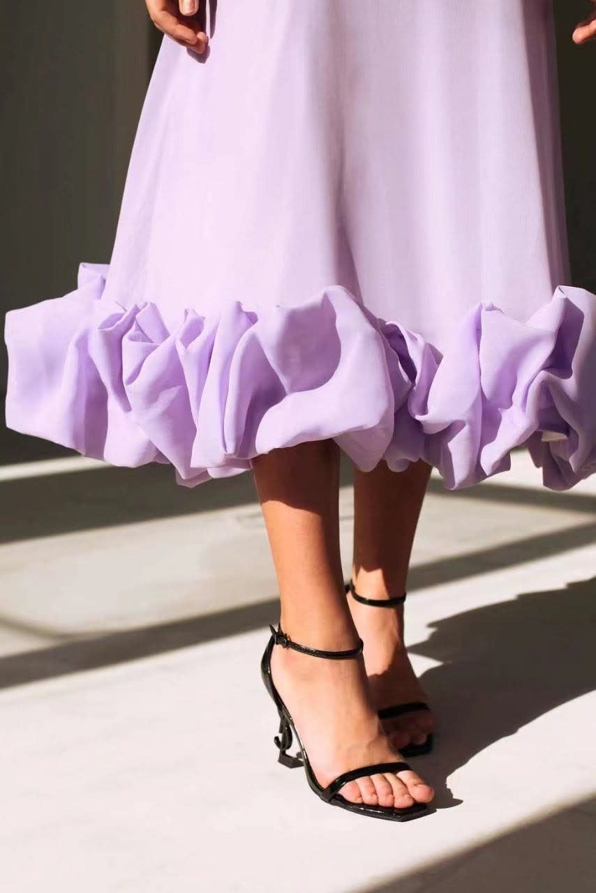 Gwen Ruffle Hem Spaghetti Strap Maxi Dress_9