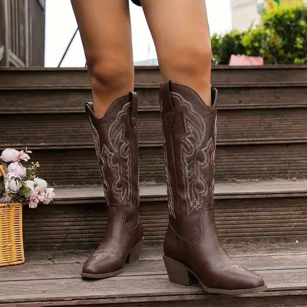 Vibia Embroidered Western Boots_6