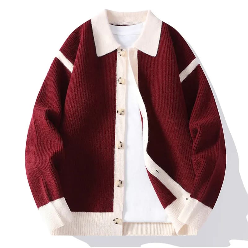 Ryder Contrast Trim Varsity Cardigan_1