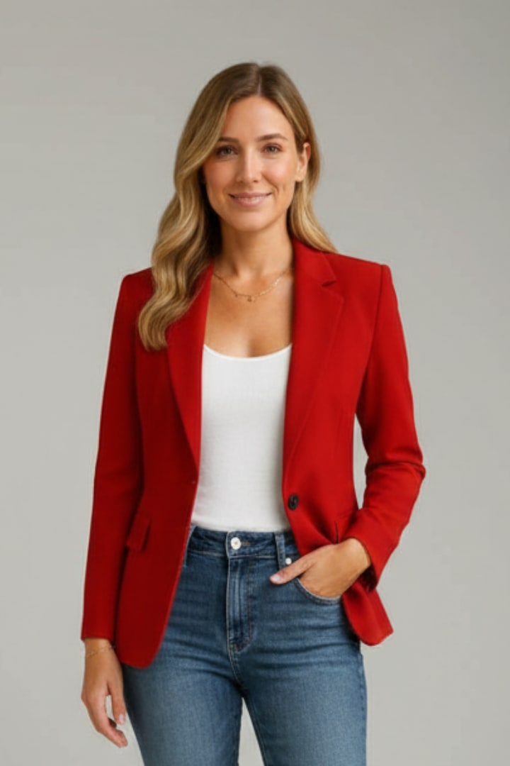 Zora Tailored Single Button Blazer_2